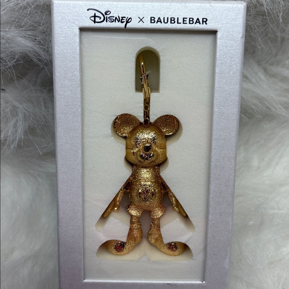 Gold Mickey Mouse Clip On